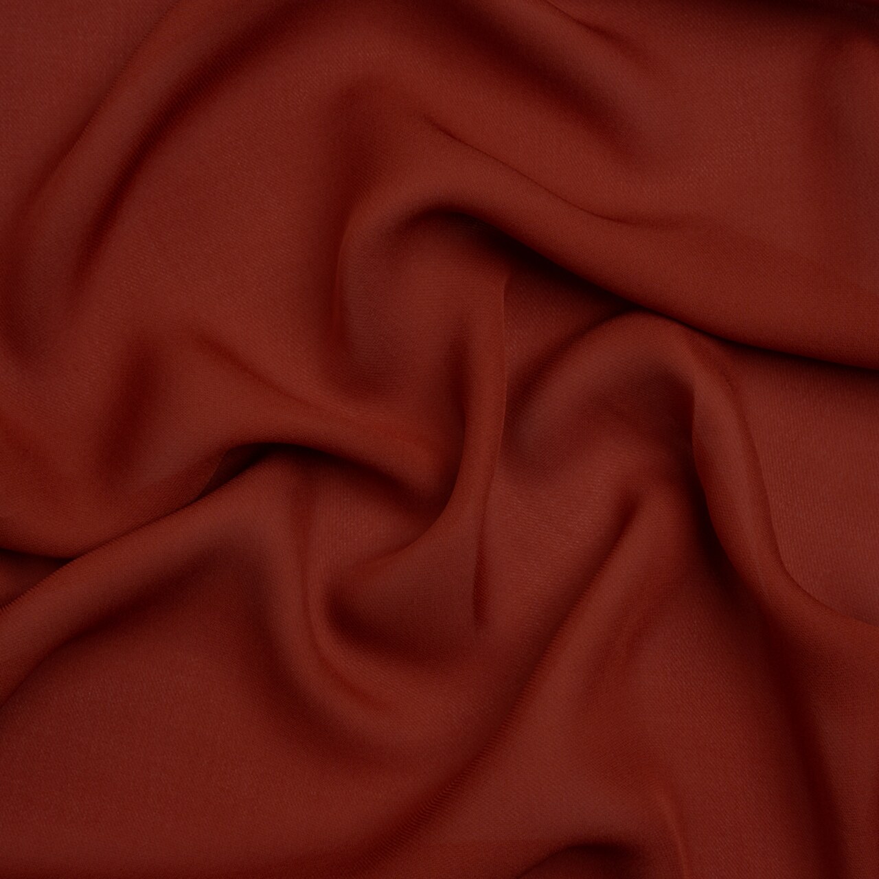 1 Yard Mahogany Silk Double Georgette Fabric Premium Collection Drapey Solid 44 Inch Width